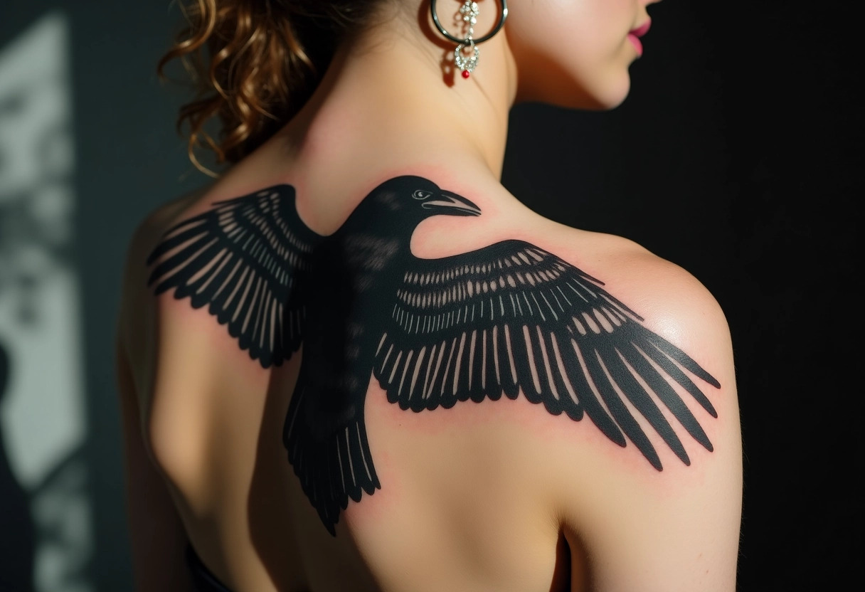 corbeau tatouage