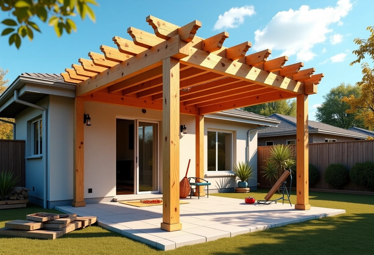 pergola bois